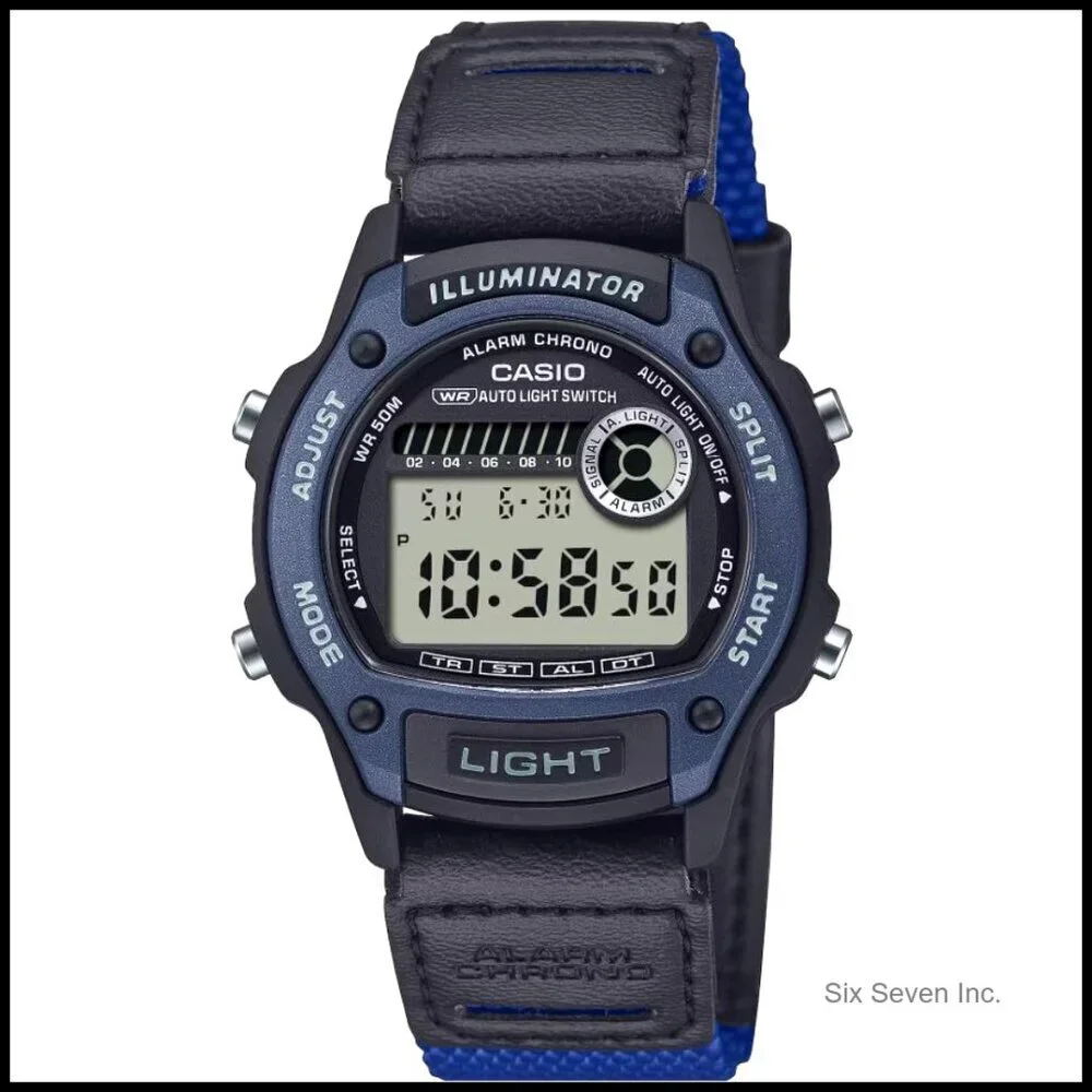 Digital Chronograph Watch Retro LED Illuminator Sport Utility Classic